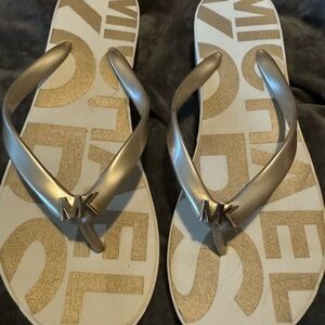 Michael Kors flip flops! Size 8